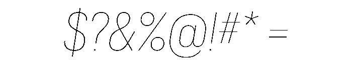 Graphik Compact Thin Italic Font OTHER CHARS