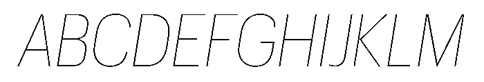 Graphik Compact Thin Italic Font UPPERCASE