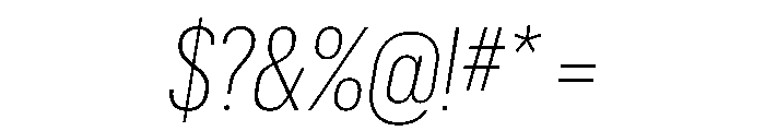 Graphik Condensed Extralight Italic Font OTHER CHARS
