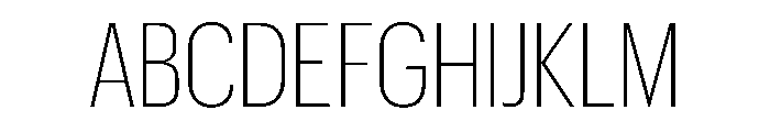 Graphik Condensed Extralight Font UPPERCASE