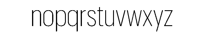 Graphik Condensed Extralight Font LOWERCASE