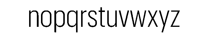 Graphik Condensed Light Font LOWERCASE