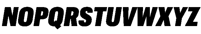 Graphik Condensed Super Italic Font UPPERCASE