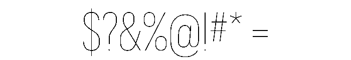 Graphik Condensed Thin Font OTHER CHARS