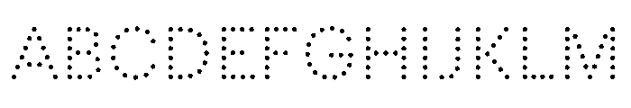 Graphik Decorated Dot Regular Font UPPERCASE