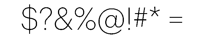 Graphik Georgian Extralight Font OTHER CHARS