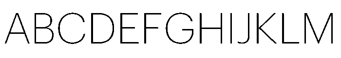 Graphik Georgian Extralight Font UPPERCASE