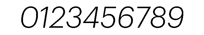 Graphik Georgian Light Italic Font OTHER CHARS