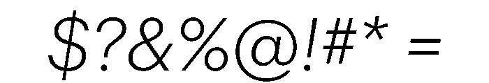Graphik Georgian Light Italic Font OTHER CHARS
