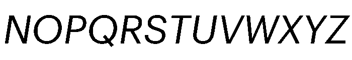 Graphik Georgian Regular Italic Font UPPERCASE