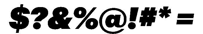 Graphik Georgian Super Italic Font OTHER CHARS