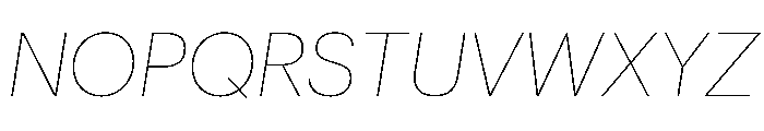 Graphik Georgian Thin Italic Font UPPERCASE