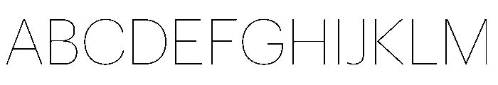 Graphik Georgian Thin Font UPPERCASE