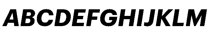 Graphik Hebrew Bold Italic Font UPPERCASE