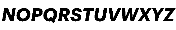 Graphik Hebrew Bold Italic Font UPPERCASE