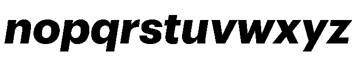 Graphik Hebrew Bold Italic Font LOWERCASE