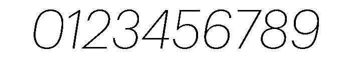 Graphik Hebrew Extralight Italic Font OTHER CHARS