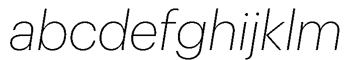 Graphik Hebrew Extralight Italic FONT