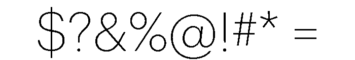 Graphik Hebrew Extralight Font OTHER CHARS