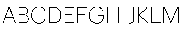 Graphik Hebrew Extralight Font UPPERCASE