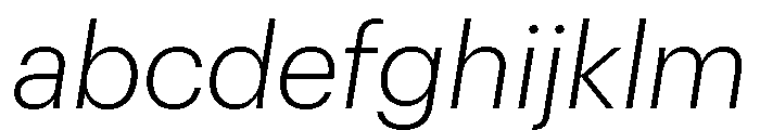 Graphik Hebrew Light Italic FONT