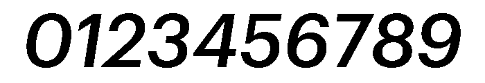 Graphik Hebrew Medium Italic Font OTHER CHARS