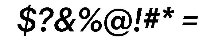 Graphik Hebrew Medium Italic Font OTHER CHARS