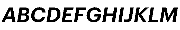 Graphik Hebrew Semibold Italic Font UPPERCASE