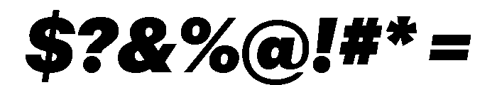 Graphik Hebrew Super Italic Font OTHER CHARS