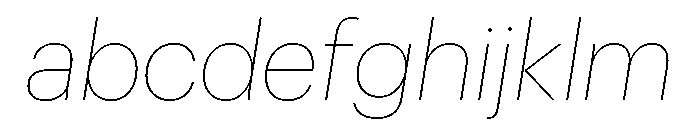 Graphik Hebrew Thin Italic FONT