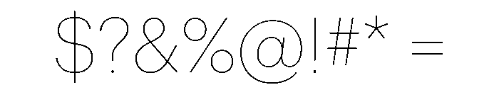 Graphik Hebrew Thin Font OTHER CHARS