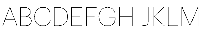 Graphik Hebrew Thin Font UPPERCASE