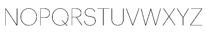 Graphik Hebrew Thin Font UPPERCASE