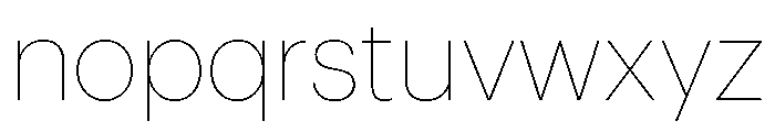 Graphik Hebrew Thin Font LOWERCASE
