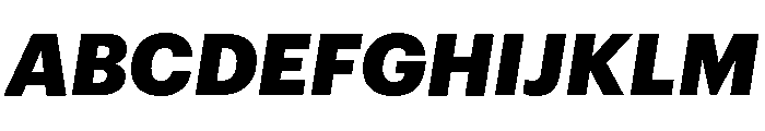 Graphik Thai Black Italic Font UPPERCASE