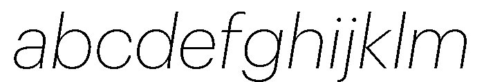 Graphik Thai Extralight Italic FONT