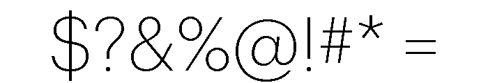 Graphik Thai Extralight Font OTHER CHARS