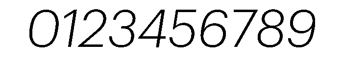 Graphik Thai Light Italic Font OTHER CHARS