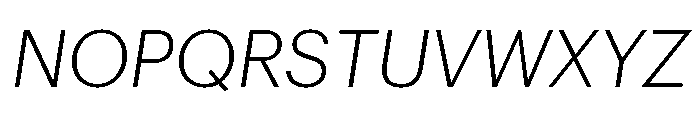 Graphik Thai Light Italic Font UPPERCASE
