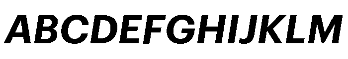 Graphik Thai Semibold Italic Font UPPERCASE