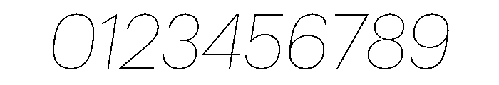 Graphik Thai Thin Italic Font OTHER CHARS