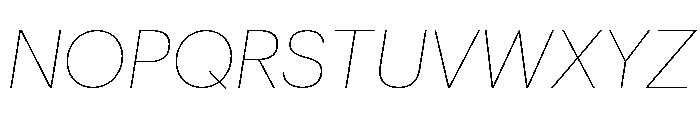 Graphik Thai Thin Italic Font UPPERCASE