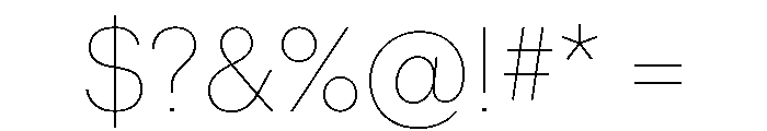 Graphik Thai Thin Font OTHER CHARS