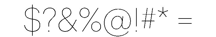 Graphik Thin Font OTHER CHARS