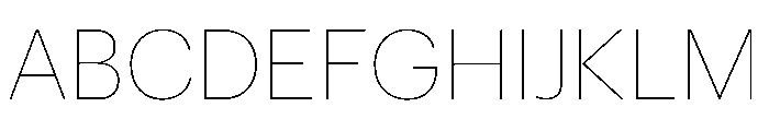 Graphik Thin Font UPPERCASE