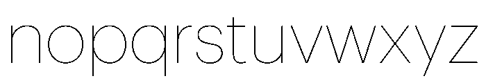 Graphik Thin Font LOWERCASE