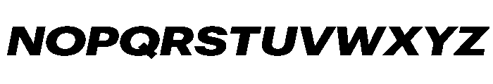 Graphik Wide Black Italic Font UPPERCASE