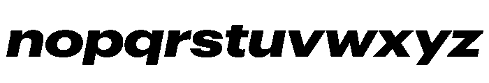Graphik Wide Black Italic Font LOWERCASE