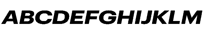 Graphik Wide Bold Italic Font UPPERCASE