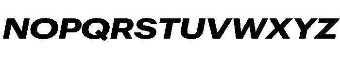 Graphik Wide Bold Italic Font UPPERCASE